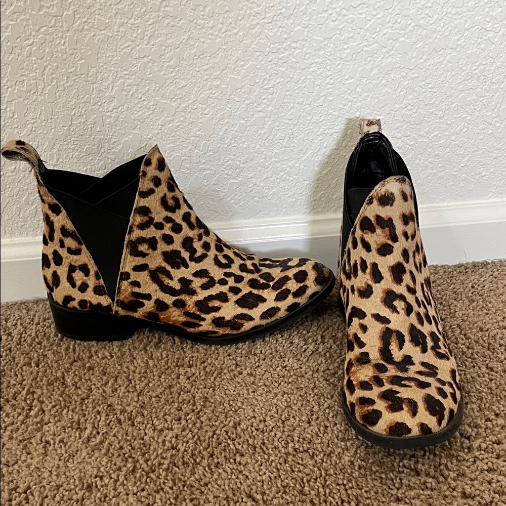 ALDO Leopard Print Ankle Boots